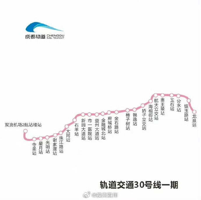 成都地铁20号线最新线路图详解