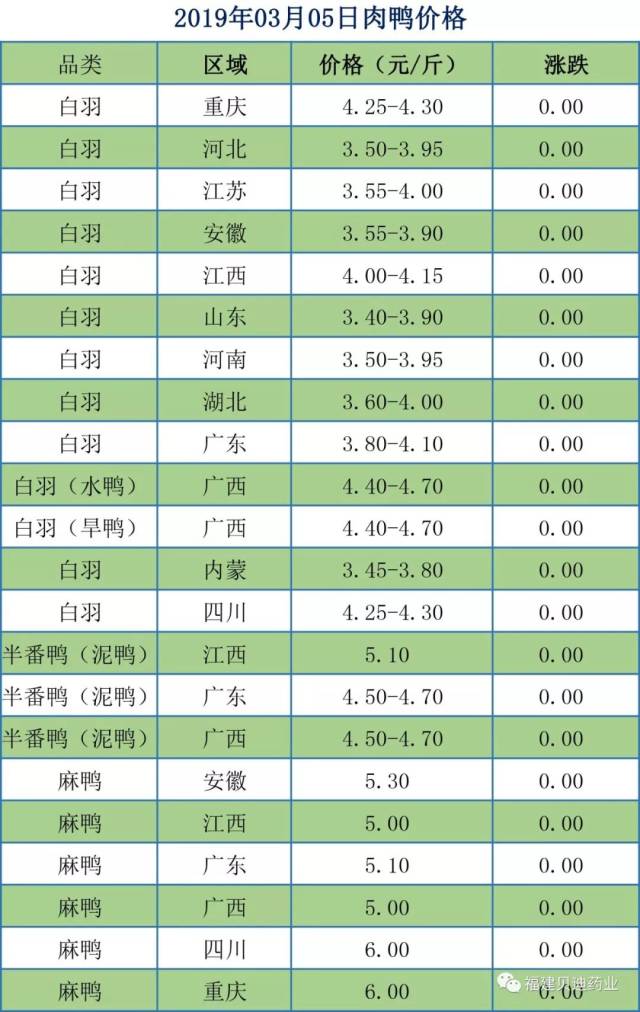 今日鸭肉价格及市场分析概览