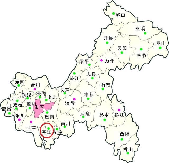 綦江地图全新概览