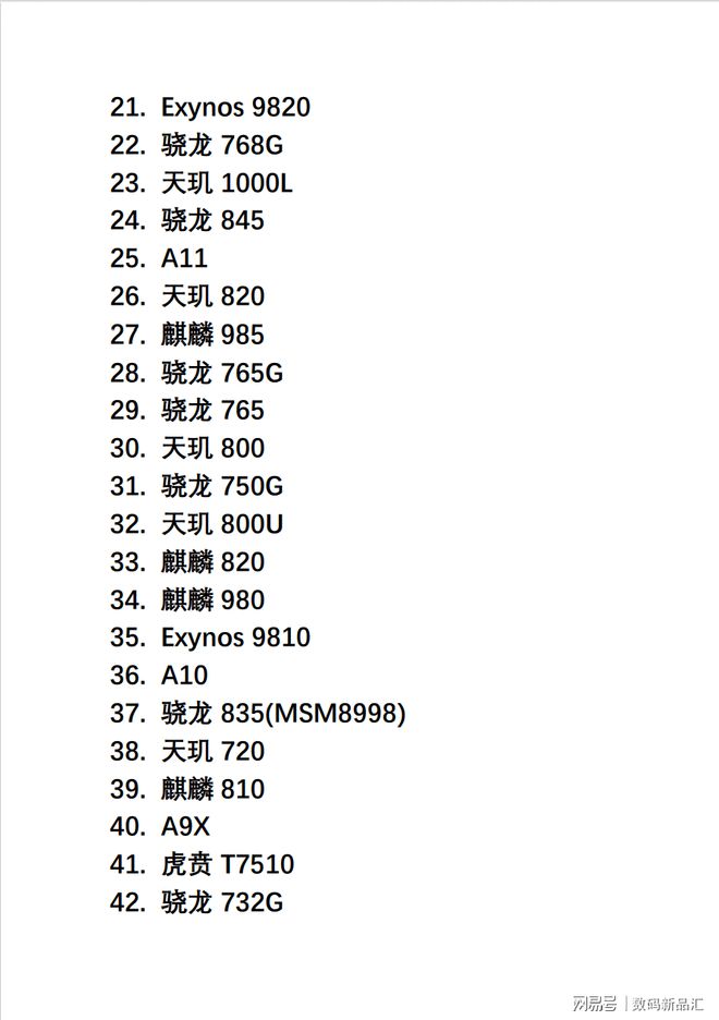 最新手机处理器性能排行榜，技术与实力的较量